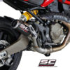 SC Project CRT D14 38T Slip On Titanium Exhaust For Ducati Monster 821 2