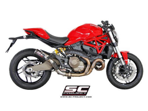 SC Project CRT D14 38T Slip On Titanium Exhaust For Ducati Monster 821 3