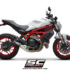SC Project CRT D32 T36C Slip On Carbon Fiber Exhaust For Ducati Monster 797 3