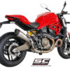 SC Project Conical D14 34T Slip On Titanium Exhaust For Ducati Monster 821 1