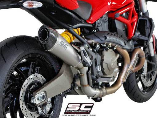 SC Project Conical D14 34T Slip On Titanium Exhaust For Ducati Monster 821 2