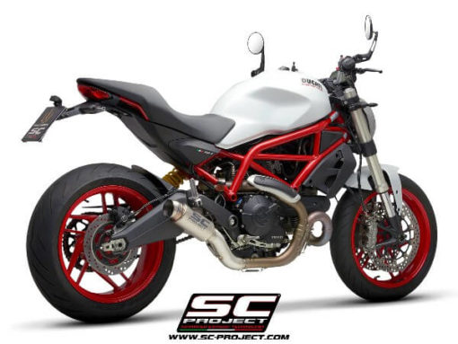 SC Project GP70 R D32 T70T Slip On Titanium Exhaust For Ducati Monster 797 1