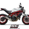 SC Project GP70 R D32 T70T Slip On Titanium Exhaust For Ducati Monster 797 3