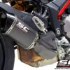 SC Project MTR D30 110C Slip on Carbon Fiber Exhaust For Ducati Multistrada 1260 2