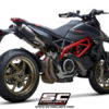 SC Project Pair of CRT M2 D31 T68C Slip On Carbon Fiber Exhaust For Ducati HyperMotard 950 SP 1