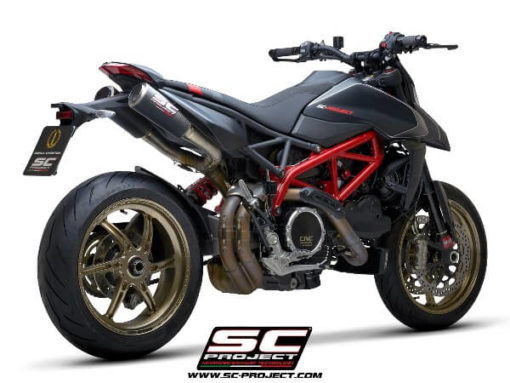SC Project Pair of CRT M2 D31 T68C Slip On Carbon Fiber Exhaust For Ducati HyperMotard 950 SP 1