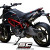 SC Project Pair of CRT M2 D31 T68C Slip On Carbon Fiber Exhaust For Ducati HyperMotard 950 SP 3