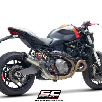 SC Project S1 D25A T41T Slip on Titanium Exhaust For Ducati Monster 821 1