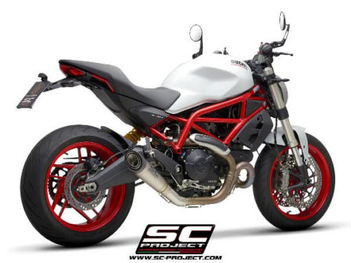SC Project S1 D32 T41T Slip On Titanium Exhaust For Ducati Monster 797 1