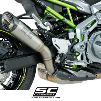 SC Project S1 K25 T41T Slip On Titanium Exhaust For Kawasaki Z900 2