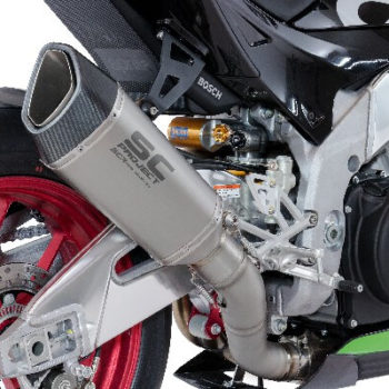 SC Project SC1 R A18 T90T Slip On Titanium Exhaust For Aprilia RSV4 2