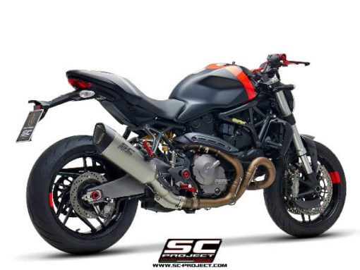 SC Project SC1 R D25 91C Slip On Carbon Fiber Exhaust For Ducati Monster 821 1