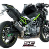 SC Project SC1 R K25 90C Slip On Carbon Fiber Exhaust For Kawasaki Z900 1