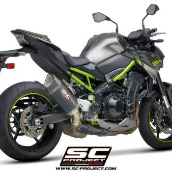 SC Project SC1 R K34 90T Slip On Carbon Fiber Exhaust For Kawasaki Z900 1