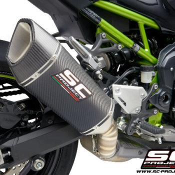 SC Project SC1 R K34 90T Slip On Carbon Fiber Exhaust For Kawasaki Z900 2