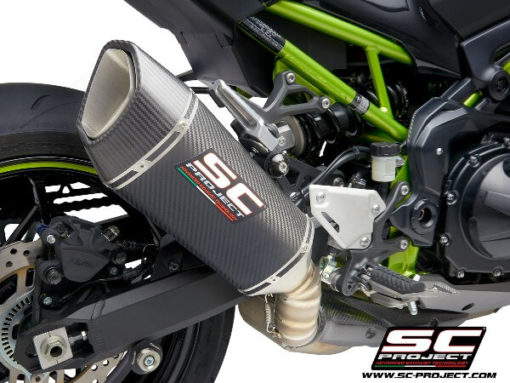SC Project SC1 R K34 90T Slip On Carbon Fiber Exhaust For Kawasaki Z900 2