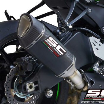 SC Project SC1 R K35 T90C Slip On Carbon Fiber Exhaust For Kawasaki Ninja ZX 6R 636 2