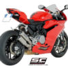 SC Project Twin CRT D20 DT36T Overlapping slip on Titanium Exhaust For Ducati Panigale 959 1