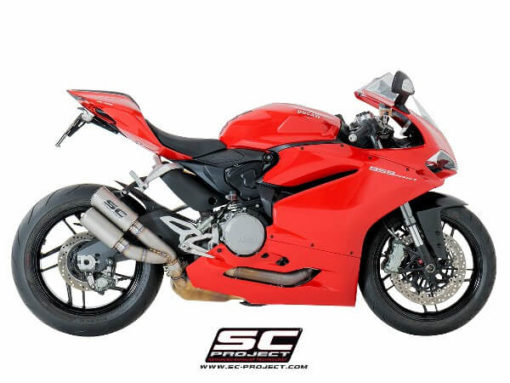 SC Project Twin CRT D20 DT36T Overlapping slip on Titanium Exhaust For Ducati Panigale 959 3