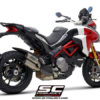 SC Project Twin CRT D30 DT36T slip on Titanium Exhaust For Ducati Multistrada 1260 1