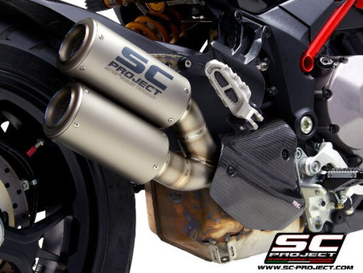SC Project Twin CRT D30 DT36T slip on Titanium Exhaust For Ducati Multistrada 1260 2