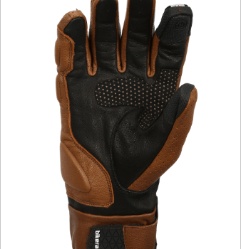 Bikeratti Equator Summer Leather Brown Riding Gloves 2