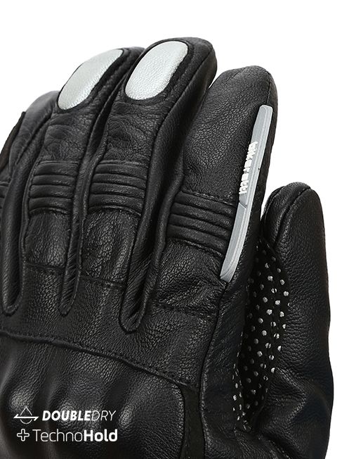 Bikeratti Meridian Black Grey Riding Gloves 6