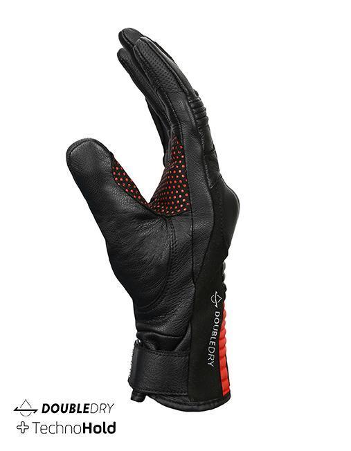 Bikeratti Meridian Black Red Riding Gloves 4