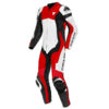Dainese Assen 2 1 Piece Perforated Leather White Lava Red Black Riding Suit