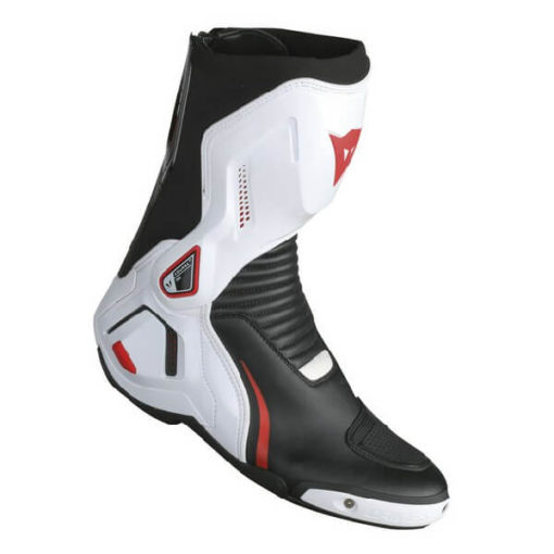 Dainese Course D1 Out Air Black White Fluorescent Red Riding Boots