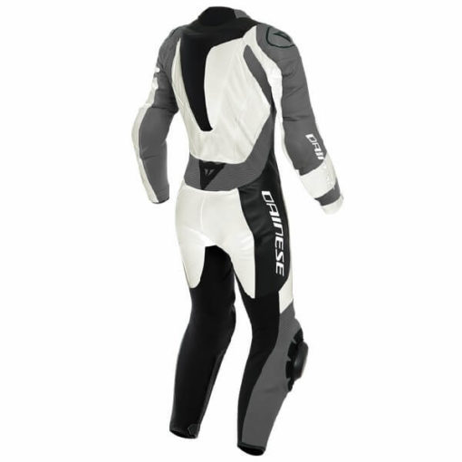 Dainese Killanlane 1 PC Perforated Lady Pearl White Charcoal Grey Black Inner Riding Suit 1
