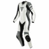 Dainese Killanlane 1 PC Perforated Lady Pearl White Charcoal Grey Black Inner Riding Suit