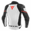 Dainese Racing 3 Perforated Leather White Black Red Riding Jacket 1