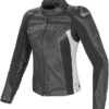 Dainese Racing D1 Lady Leather Black White Anthracite Riding Jacket