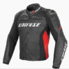Dainese Racing D1 Perforated Leather Black Red Riding Jacket