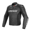 Dainese Racing D1 Perforated Leather Black White Riding Jacket