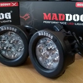 Maddog Pair Of White Scout X Auxiliary Lights 1