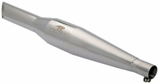 Red Rooster Polished Unibody Rumbler Exhaust For Royal Enfield