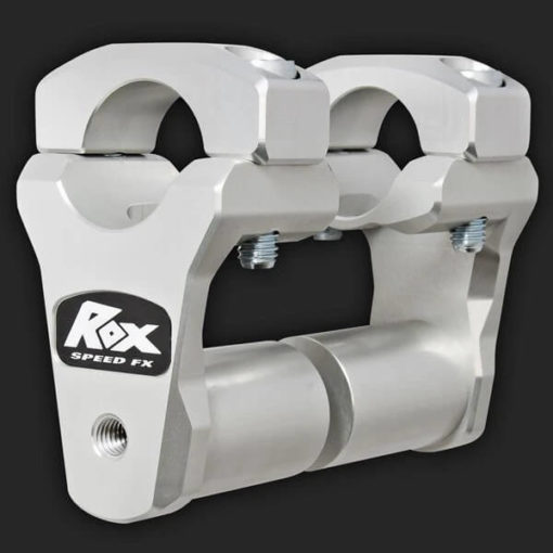 Rox Pivoting Handlebar Risers 51mm Rise 28.5mm Handlebar Anodized Aluminium Long Stem