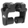 Rox Pivoting Handlebar Risers 51mm Rise 28.5mm Handlebar Anodized Black