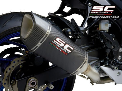 SC Project SC1 R S15 90C Slip On Carbon Fiber Exhaust Suzuki GSX S750 3