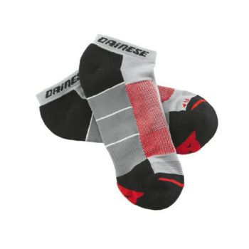 Dainese Motorbike Footie Red Grey Black Sock