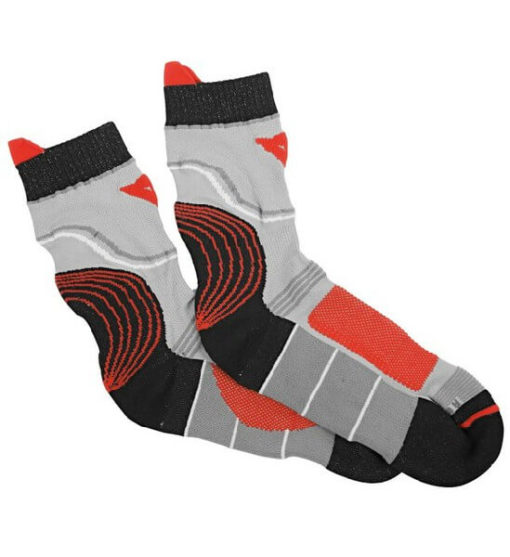 Dainese Motorbike Mid Red Grey Black Sock