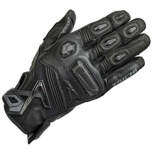 RS Taichi Raptor Leather Black Gloves