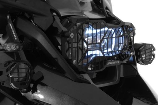 Touratech Black LED Headlight Protector With Quick Release For BMW 2