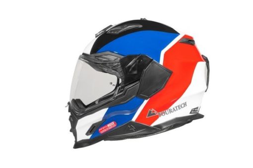 Touratech Red Blue Aventuro Carbon 2 Sport Duel Sport Helmet 2