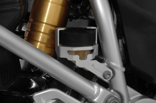 Touratech Silver Rear brake fluid reservoir guard For BMW 2