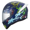 AGV K1 Top White Zoo Blue Gloss Blue Yellow Green Red Full Face Helmet 3