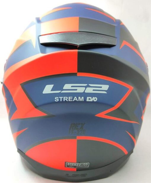LS2 FF320 Stream Evo Rex Matt Black Orange Full Face Helmet 1
