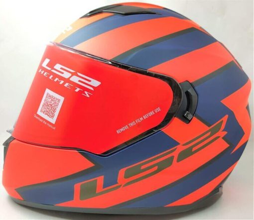 LS2 FF320 Stream Evo Rex Matt Black Orange Full Face Helmet